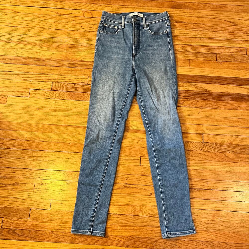 Denim Forum Jeans Womens 26 Lola High Rise Skinny Blue Pants Ankle